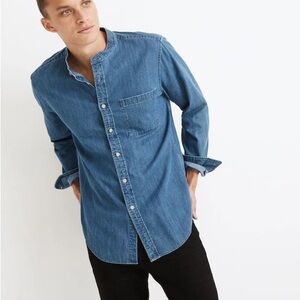 Madewell Casual Indigo Button-Down Shirt M